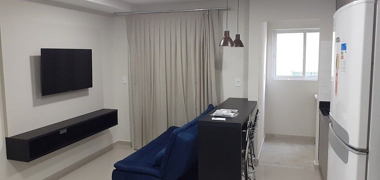 Novo central 2 quartos wifi/garagem/elevador