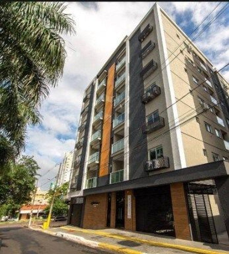 Novo central 2 quartos wifi/garagem/elevador
