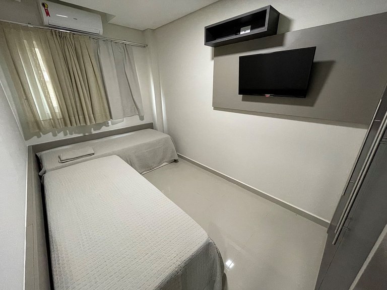 Super novo central 2 quartos wifi/garagem/elevador