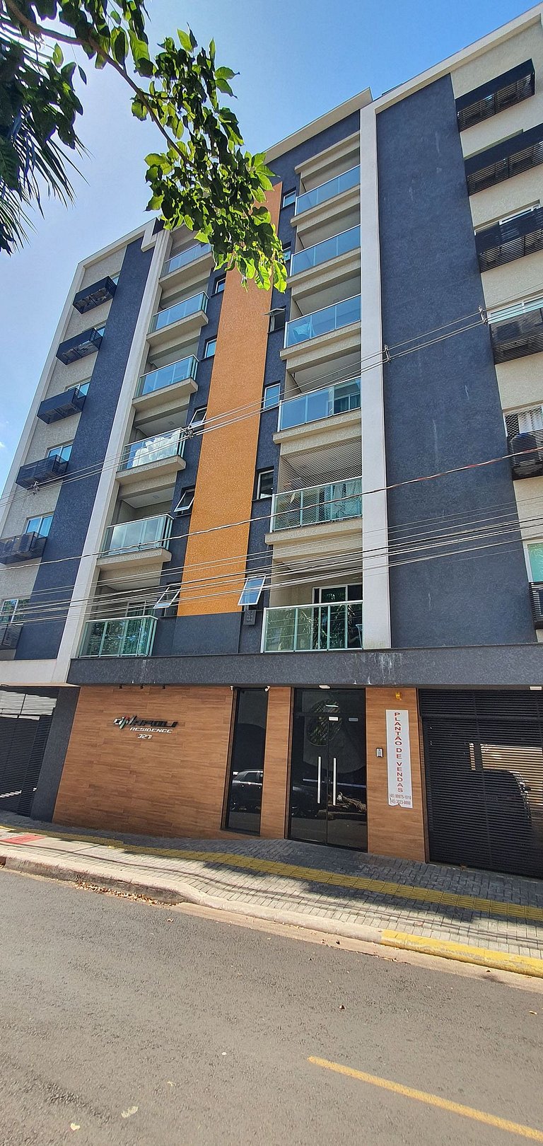 Super novo central 2 quartos wifi/garagem/elevador