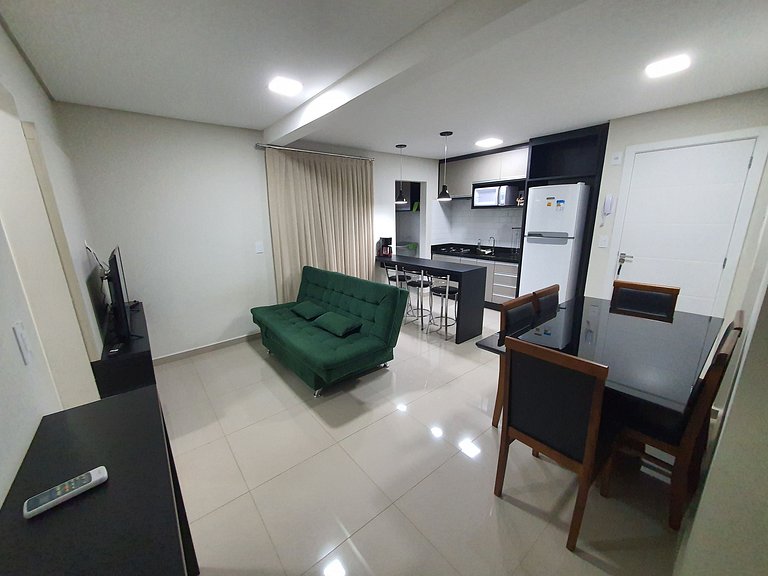 Super novo central 2 quartos wifi/garagem/elevador