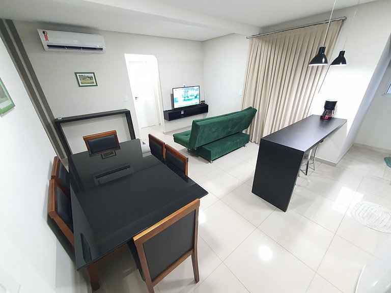 Super novo central 2 quartos wifi/garagem/elevador