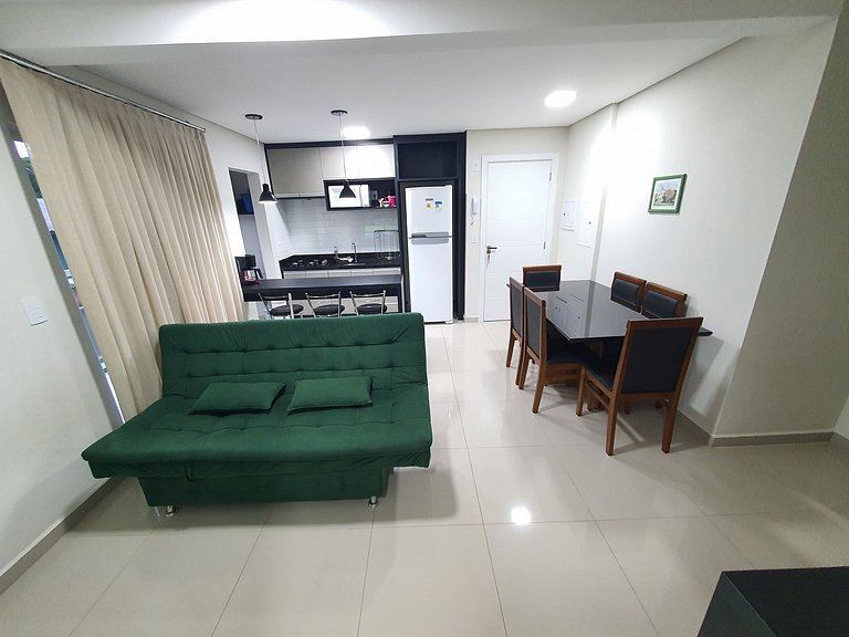 Super novo central 2 quartos wifi/garagem/elevador