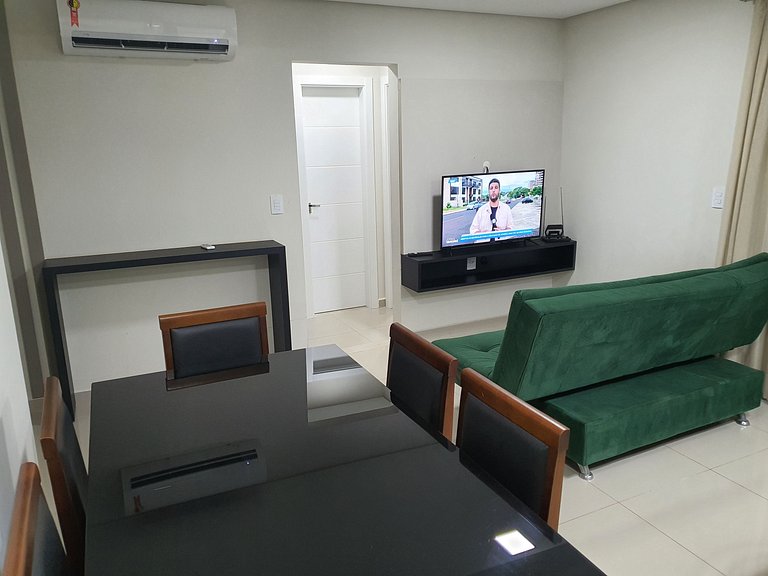 Super novo central 2 quartos wifi/garagem/elevador