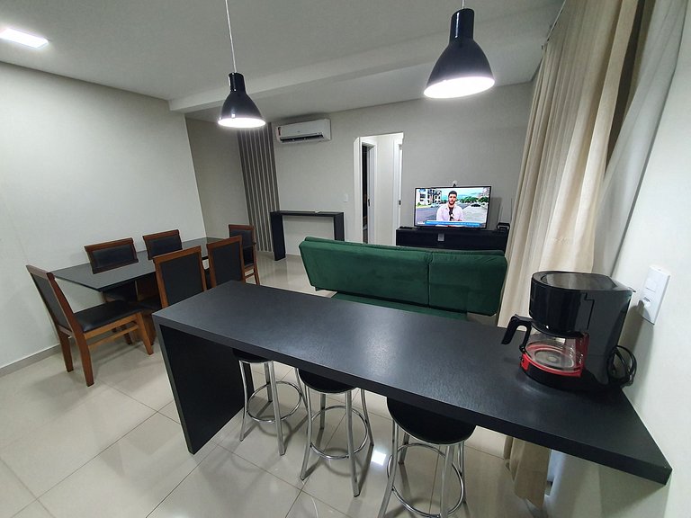 Cómodo apartamento de 2 dormitorios con balcón y barbacoa