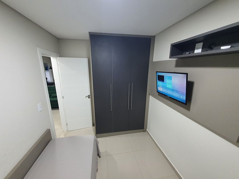 Super novo central 2 quartos wifi/garagem/elevador