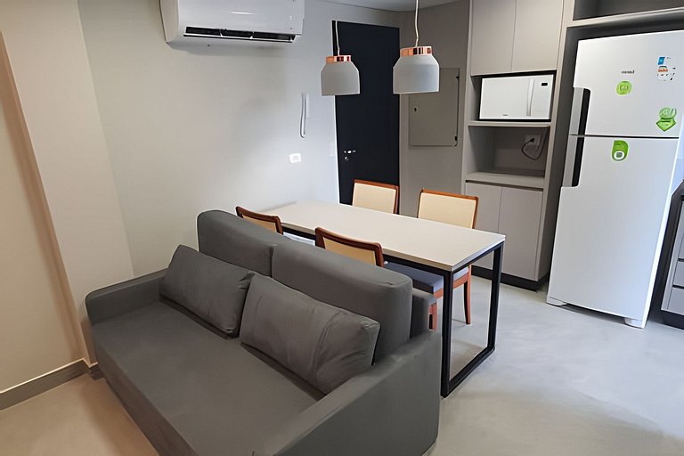 HS 202 novo 2 quartos/ar condicionado/elevador/piscina/garag