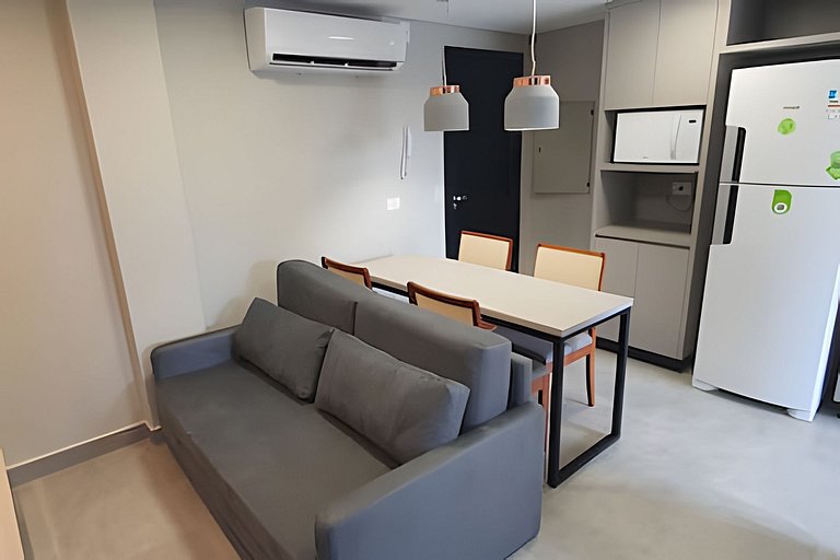 Ap novo 2 quartos/ar condicionado/elevador/piscina/garagem