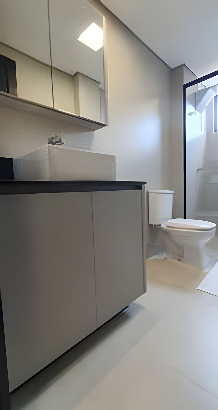 Ap novo 2 quartos/ar condicionado/elevador/piscina/garagem