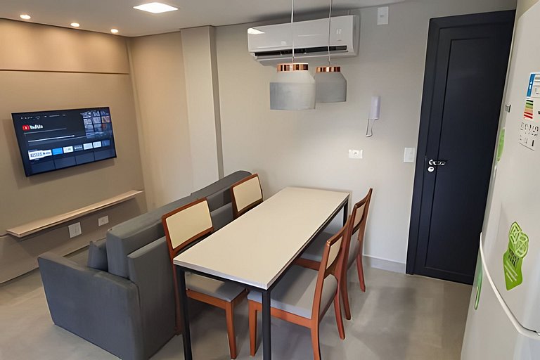 Ap novo 2 quartos/ar condicionado/elevador/piscina/garagem