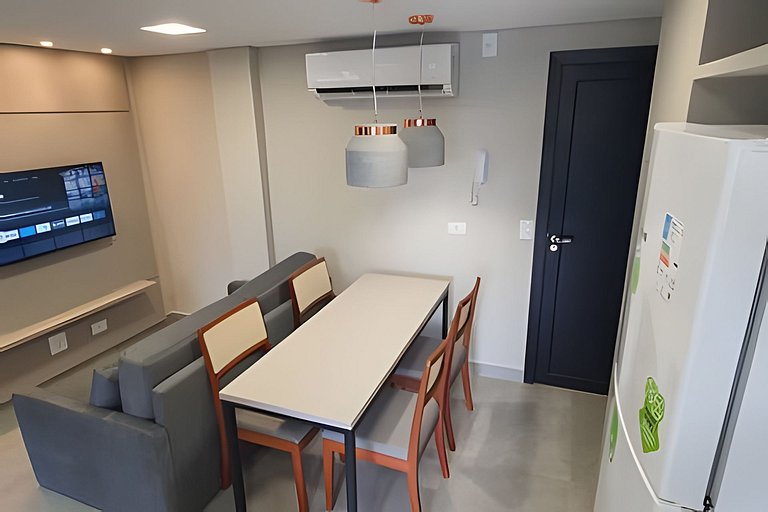 Ap novo 2 quartos/ar condicionado/elevador/piscina/garagem