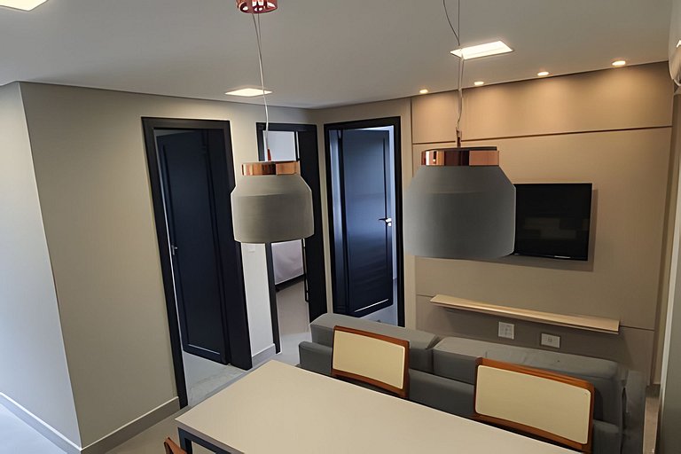 HS 202 novo 2 quartos/ar condicionado/elevador/piscina/garag