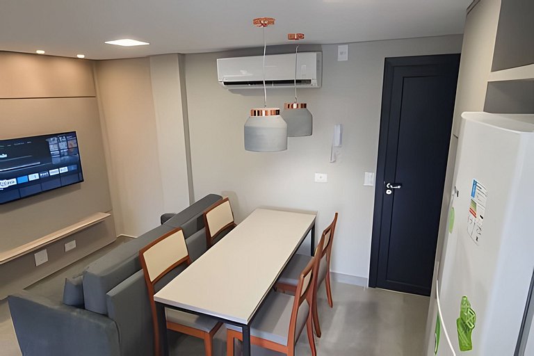 Ap novo 2 quartos/ar condicionado/elevador/piscina/garagem