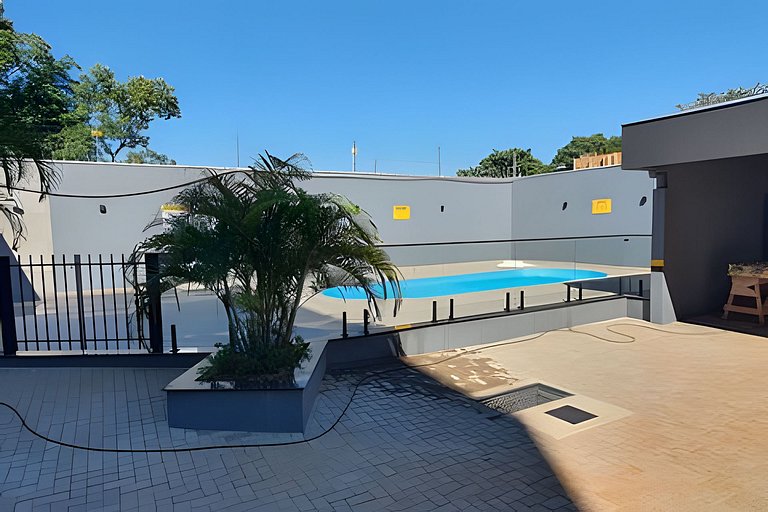 Ap novo 2 quartos/ar condicionado/elevador/piscina/garagem
