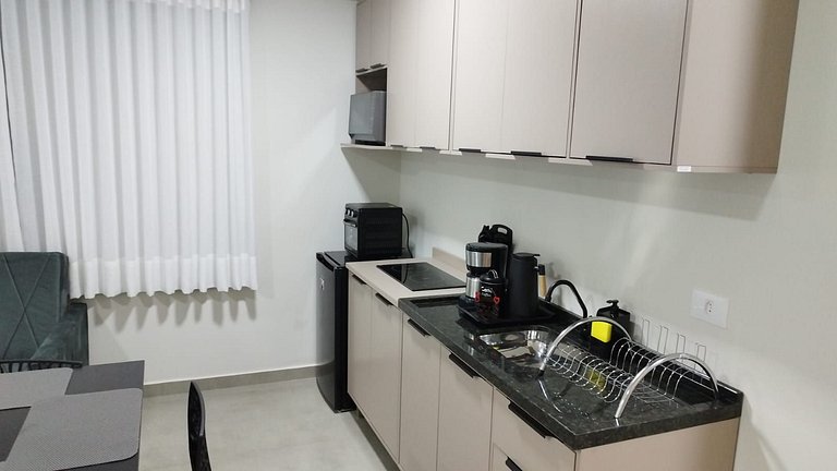 Estudio nuevo céntrico moderno con garaje y gimnasio