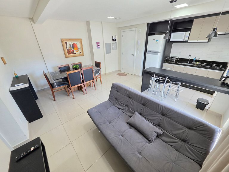 Central apartment with 2 bedrooms, garage, and washing machi
